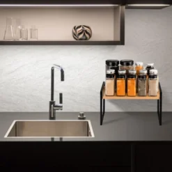 Unique Bargains Stackable Kitchen Spice Racks Countertop Organizer Shelves 1 Pc -Kitchen Tools Shop GUEST fba2bd9c 8cfb 414d 9fd2 f11450a2a156