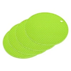 Unique Bargains Silicone Heat Resistant Non-slip Flexible Trivets 7.08" X 7.08” X 0.57" 4 Pcs -Kitchen Tools Shop GUEST fd2246e8 2b9c 40ed a4ea 989a58b3bf15