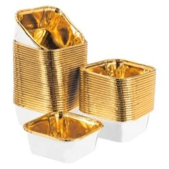 Unique Bargains Greaseproof Party Single-sided Aluminum Foil Cupcake Liners 50 Pcs -Kitchen Tools Shop GUEST fda0aaee db84 4d00 a7a6 eb0695ffa05b