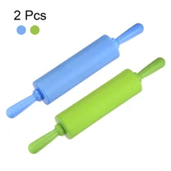 Unique Bargains Silicone Small Smooth Non-stick Heat-resistant Rolling Pins 2 Pcs -Kitchen Tools Shop GUEST fda6f96f bb6f 4928 a2b9 600108b7e956