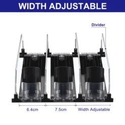 Unique Bargains Refrigerator Self-Pushing Width-Adjustable Beverage Drink Organizer Black -Kitchen Tools Shop GUEST fe87bc7a 15ea 4f9c b85a 9c559ff3e89a