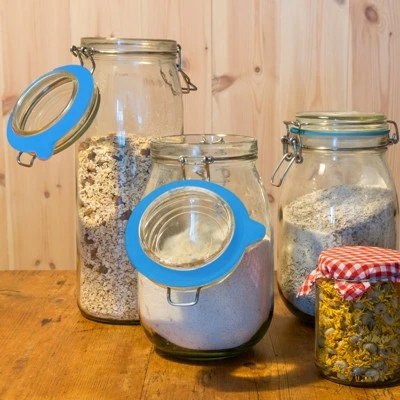 Unique Bargains Smooth Silicone Leakproof Seals Rings For Canning Glass Top Jars 4 Pcs 5 Unique Bargains Smooth Silicone Leakproof Seals Rings For Canning Glass Top Jars 4 Pcs - Image 3