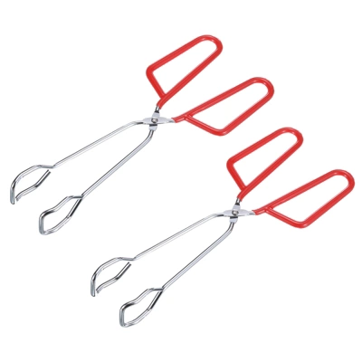 Unique Bargains Electroplating Comfort Grip Cooking Scissor Tongs 10.2" X 3.5" Red 2Pcs 6 Unique Bargains Electroplating Comfort Grip Cooking Scissor Tongs 10.2" X 3.5" Red 2Pcs - Image 4